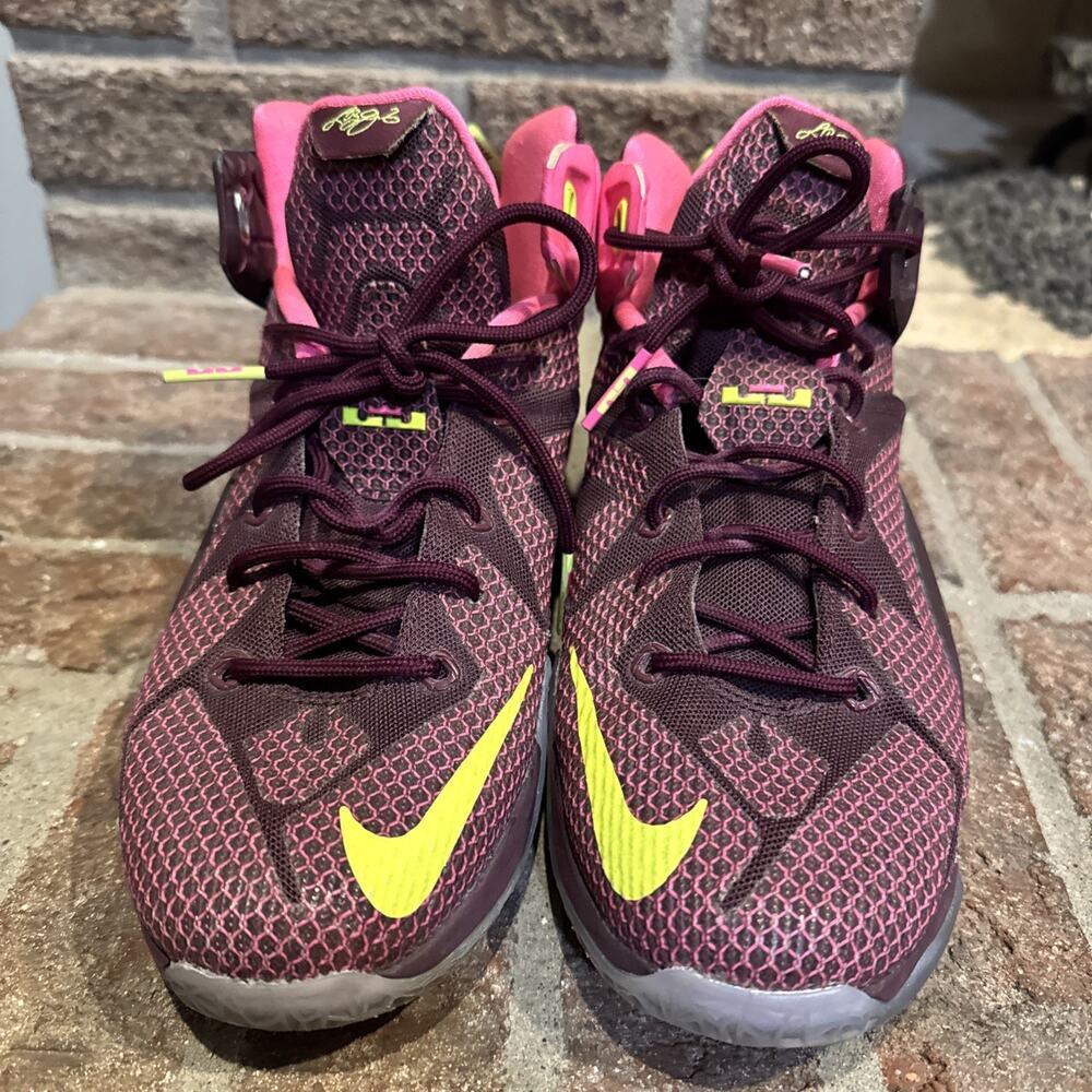 NIKE Lebron 12 [Xll]‎ Double Helix Basketball SneakersSize 6.5Y 685181-600 #0058 - Picture 2 of 16